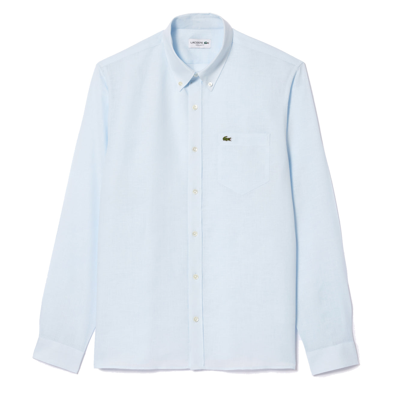 Lacoste Linen Shirt Light Blue The Sporting Lodge
