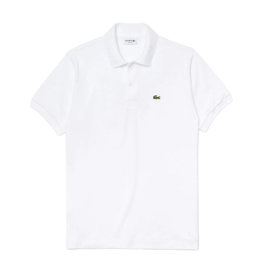 Lacoste Original L.12.12 Petit Pique Cotton Polo Shirt White - The Sporting Lodge