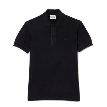 Lacoste Original L.12.12 Washed Effect Cotton Polo Shirt Black