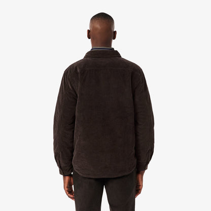 Lacoste Oversized Corduroy Overshirt Brown