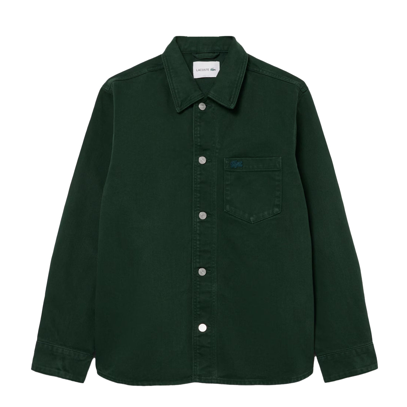 Lacoste Oversized Denim Overshirt Green