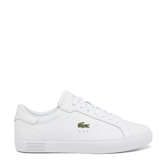 Lacoste Powercourt Leather Trainer White / White