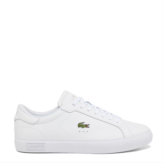 Lacoste Powercourt Leather Trainer White / White