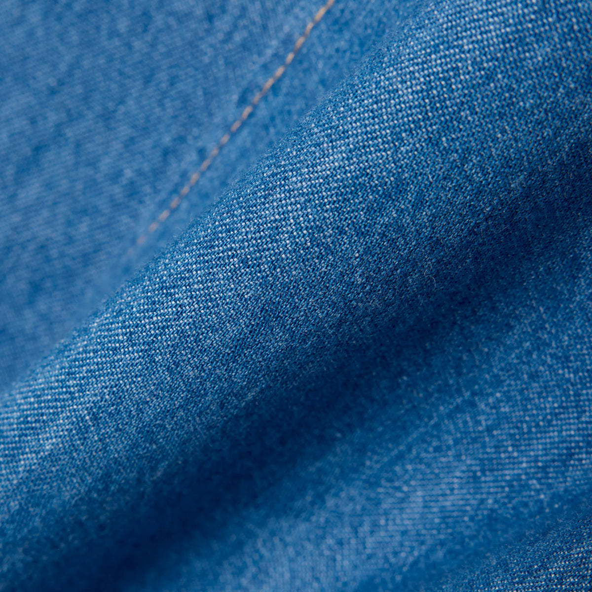 Lacoste Reg Fit Lightweight Denim Shirt Blue