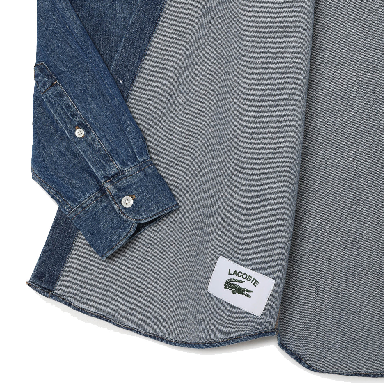 Lacoste Regular Fit Denim Shirt Blue - The Sporting Lodge