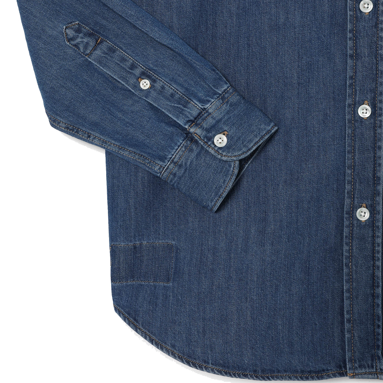 Lacoste Regular Fit Denim Shirt Blue - The Sporting Lodge