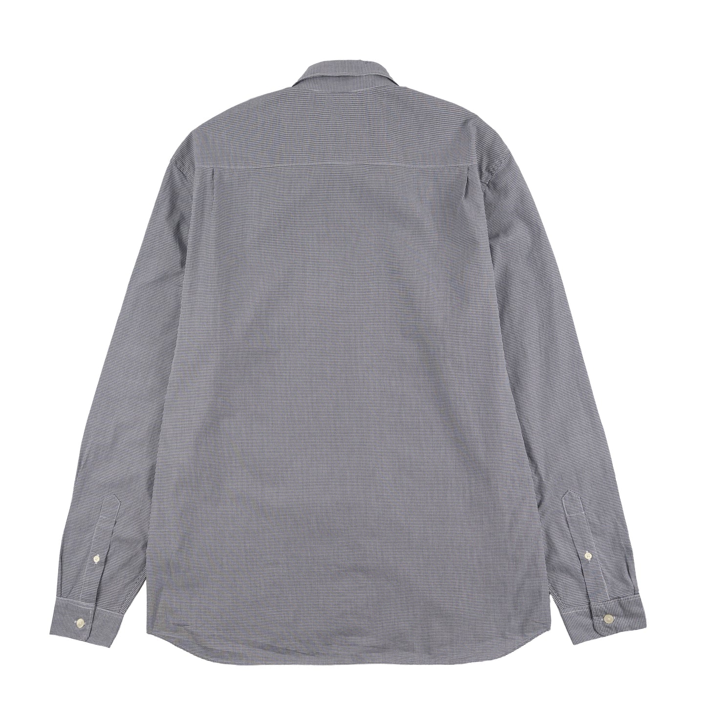 Lacoste Regular Fit Gingham Poplin Shirt White / Navy Blue