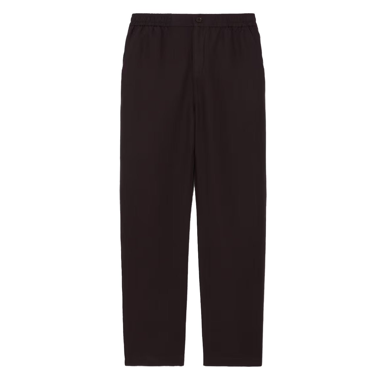 Lacoste Regular Fit Linen Chino Pants Brown