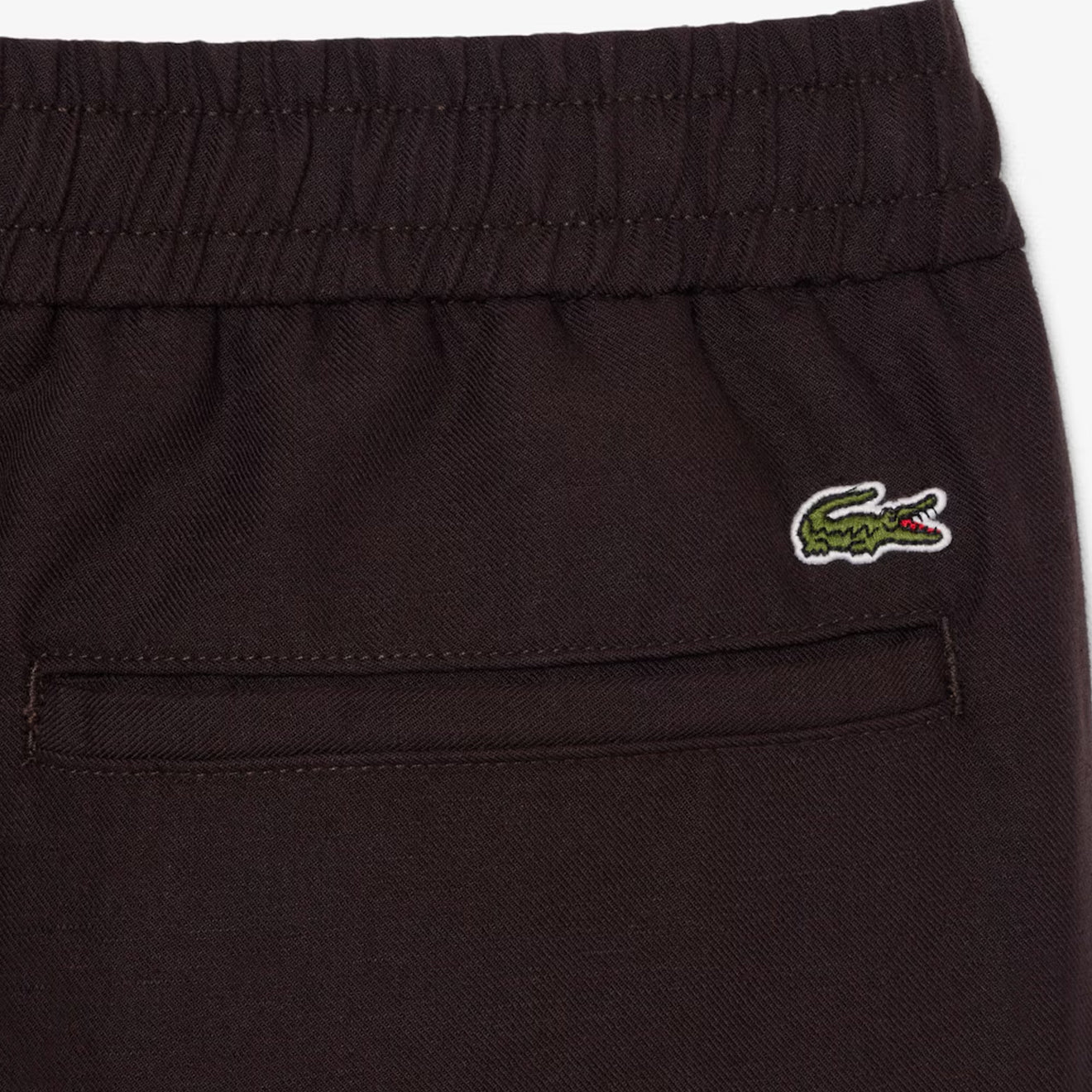Lacoste Regular Fit Linen Chino Pants Brown