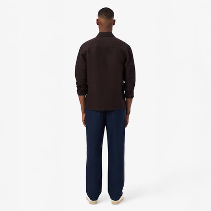 Lacoste Regular Fit Linen Chino Pants Midnight Blue
