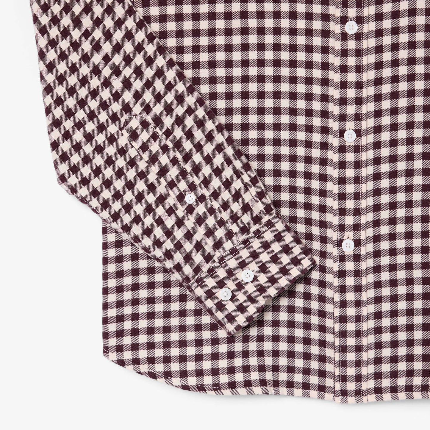 Lacoste Regular Fit Plaid Flannel Shirt Beige / Brown