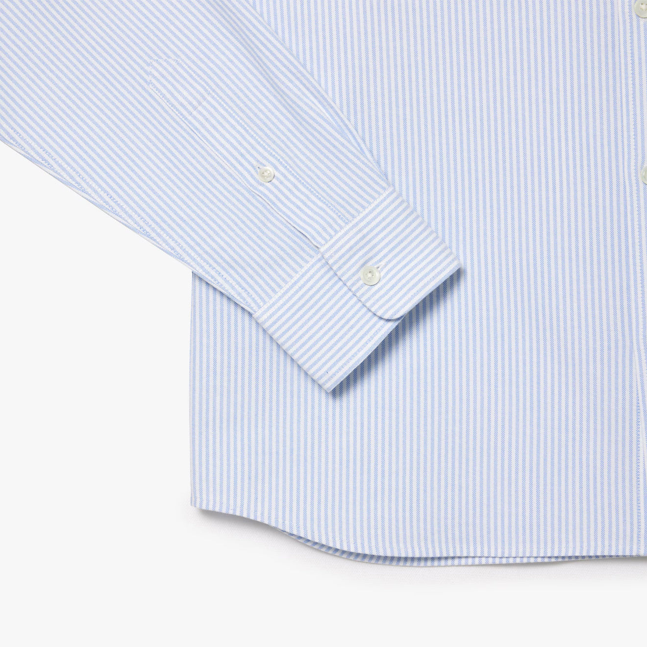 Lacoste Regular Fit Striped Oxford Shirt Blue / White