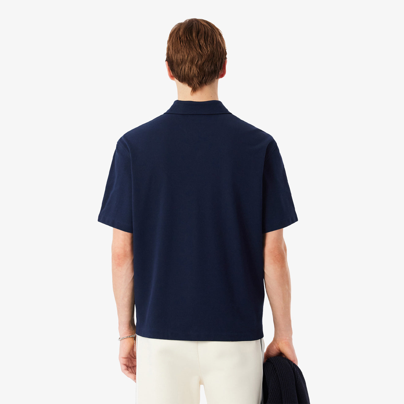 Lacoste Relaxed Fit S/S Shirt Pique Navy