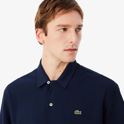 Lacoste Relaxed Fit S/S Shirt Pique Navy