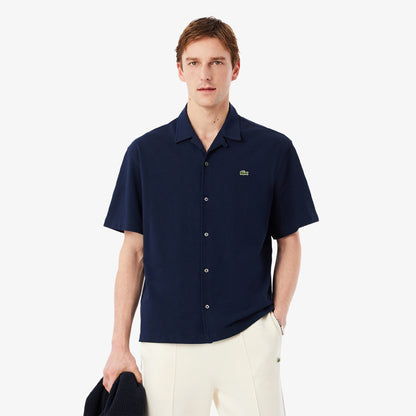 Lacoste Relaxed Fit S/S Shirt Pique Navy