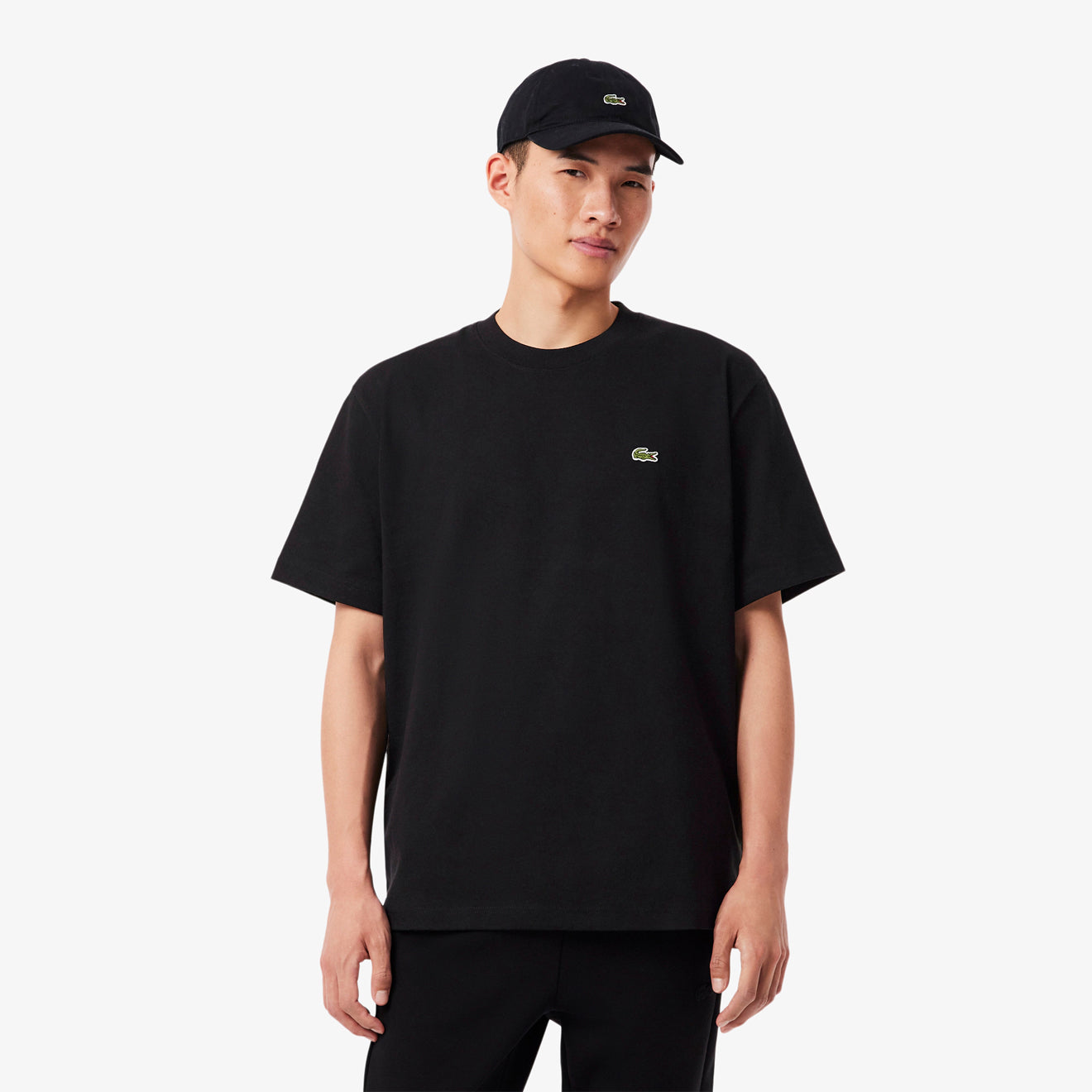 Lacoste Relaxed Fit T-Shirt Black - The Sporting Lodge