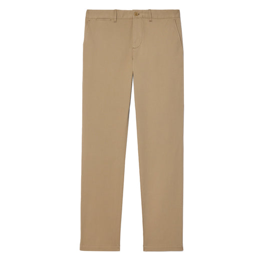 Lacoste Slim Fit Stretch Cotton Chino Pants Beige