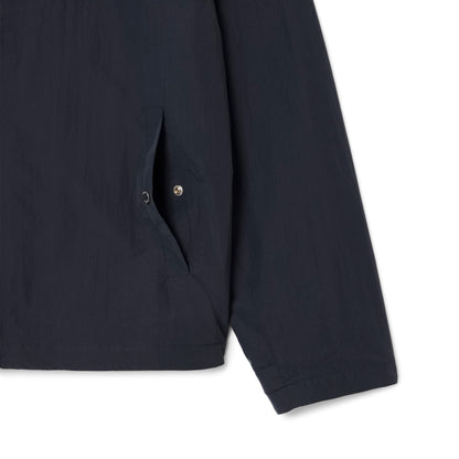 Lacoste Water-Repellent Textured Taffeta Jacket Blackbird - The Sporting Lodge