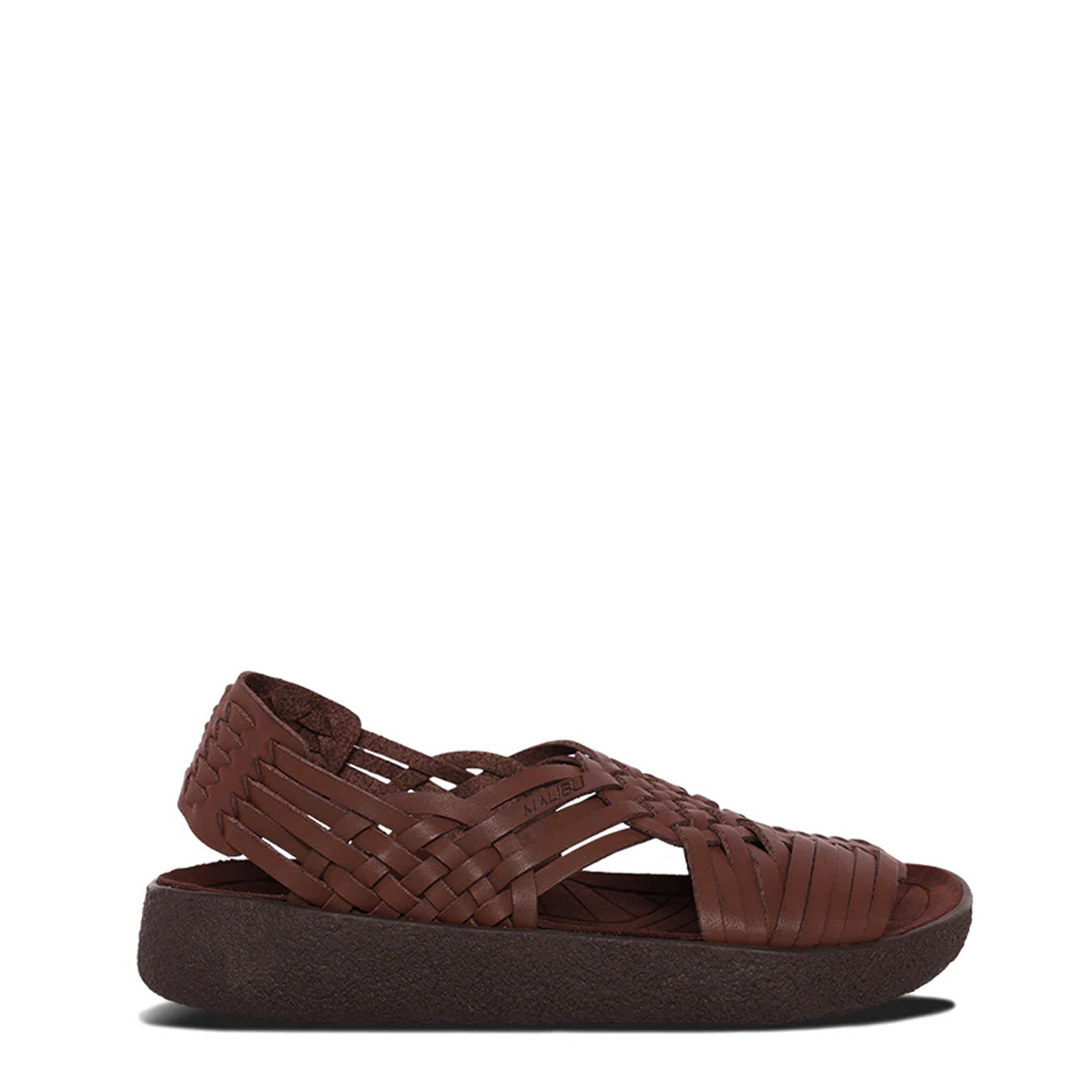 Malibu Womens Canyon Vegan Leather Sandal Bison Brown /  Bison Brown