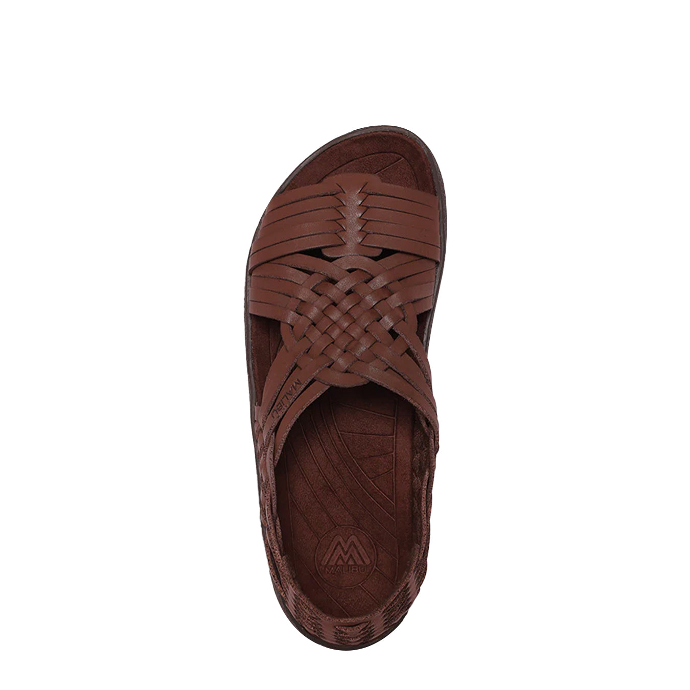 Malibu Womens Canyon Vegan Leather Sandal Bison Brown /  Bison Brown