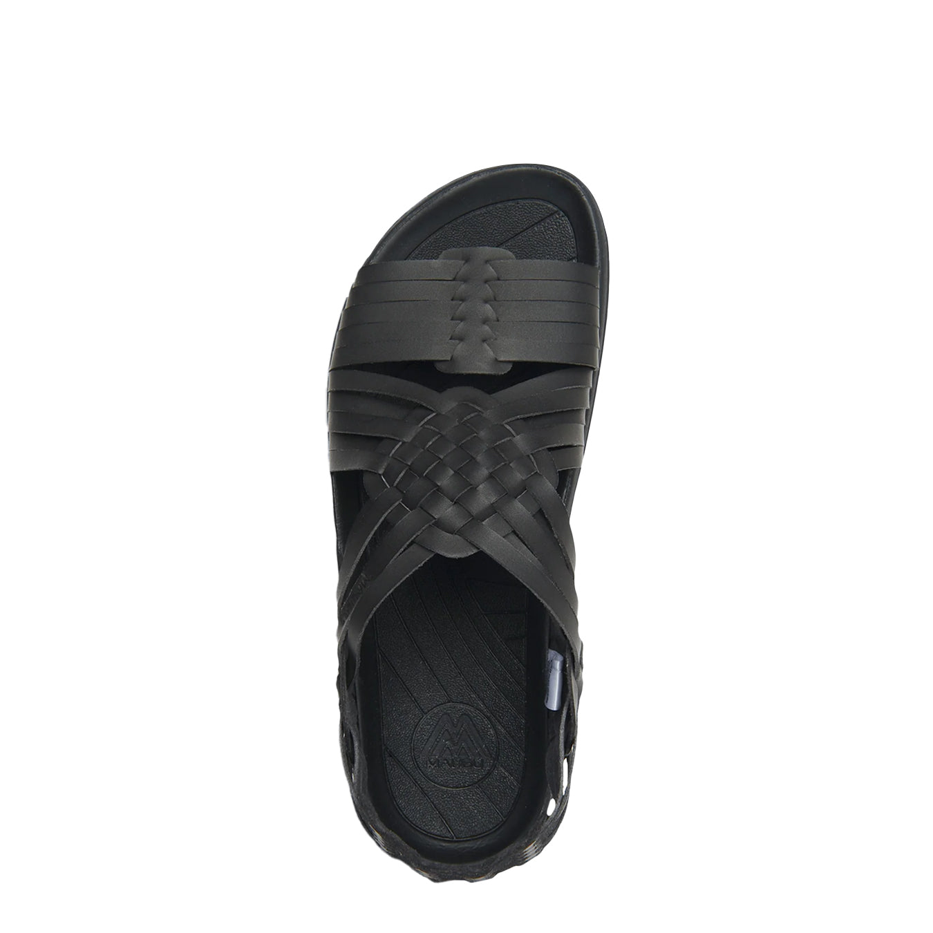 Malibu Womens Canyon Vegan Leather Sandal Black / Black