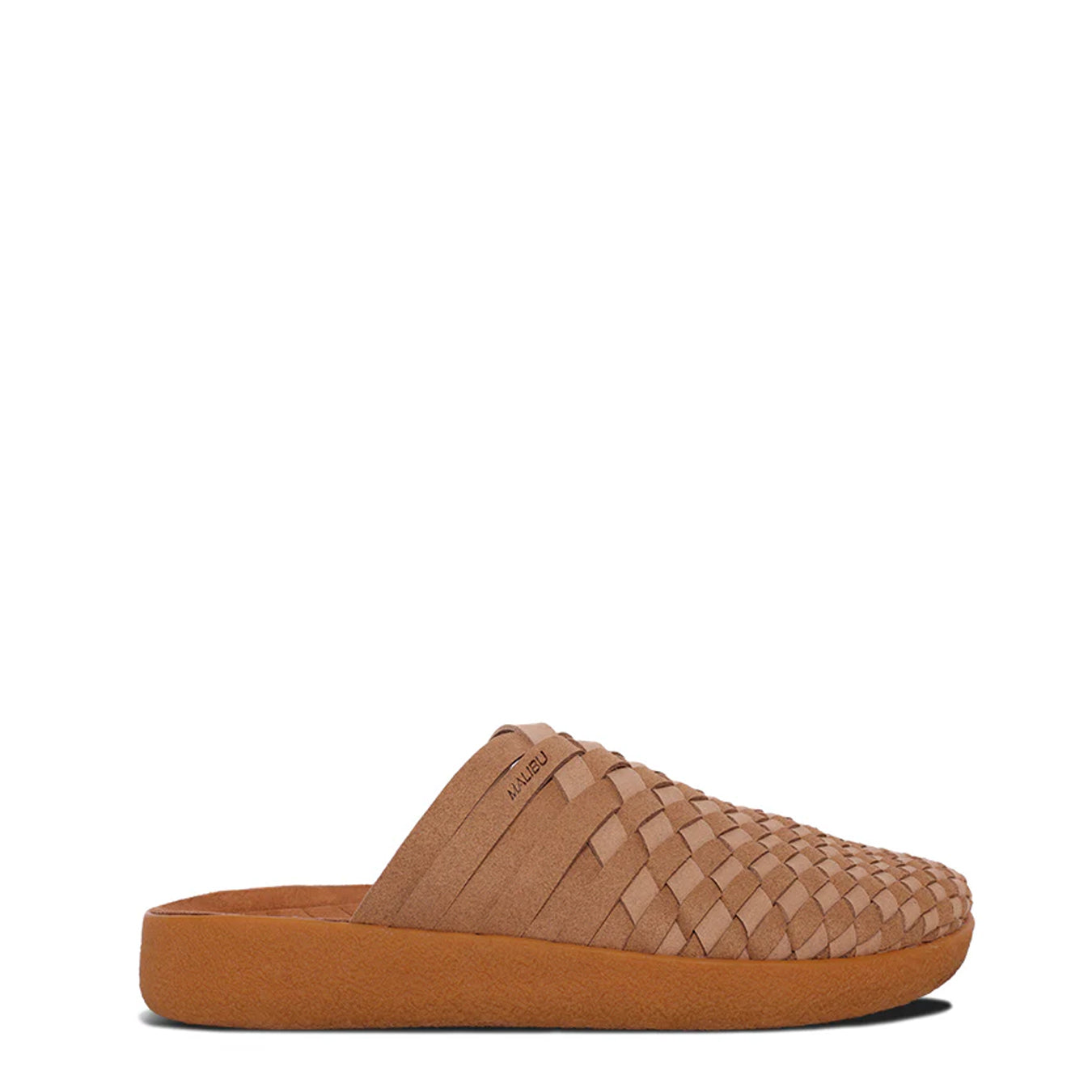 Malibu Womens Colony Two Tone Suede Vegan Leather Sandal Coyote / Beige / Tan