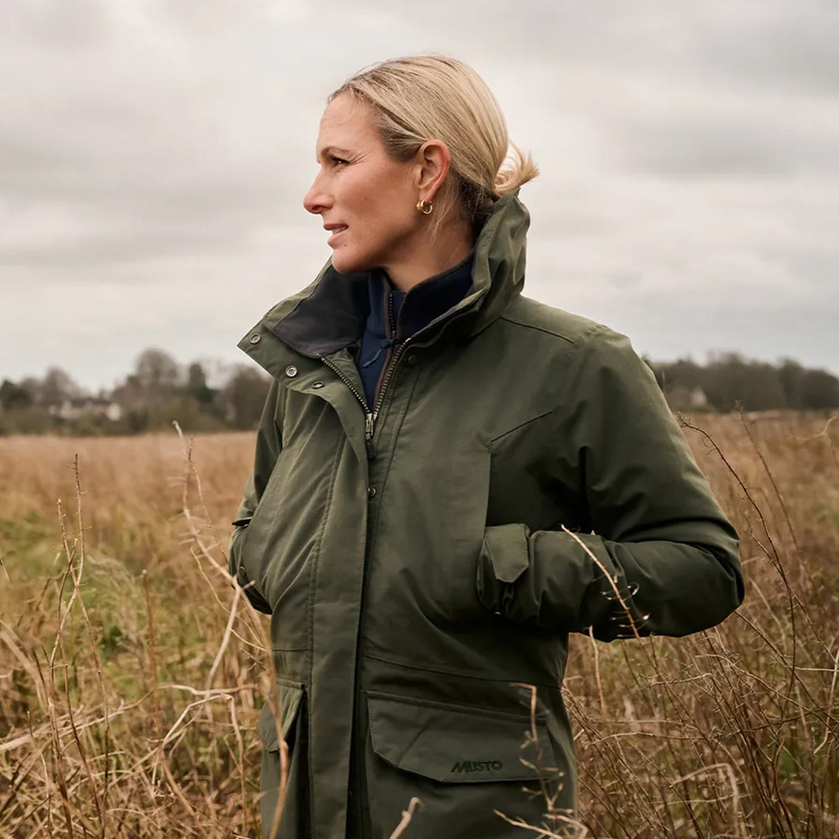 Musto Womens Burnham Waterproof Jacket Deep Green