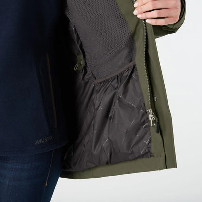 Musto Womens Fenland Stretch Waterproof Jacket Deep Green