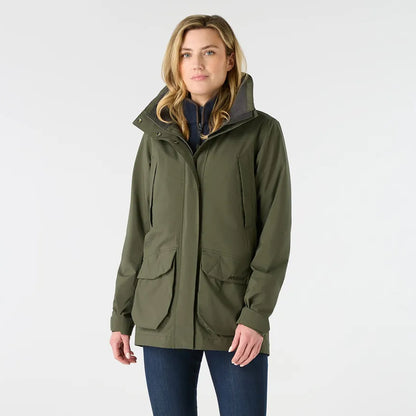 Musto Womens Fenland Stretch Waterproof Jacket Deep Green