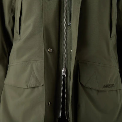 Musto Womens Fenland Stretch Waterproof Jacket Deep Green