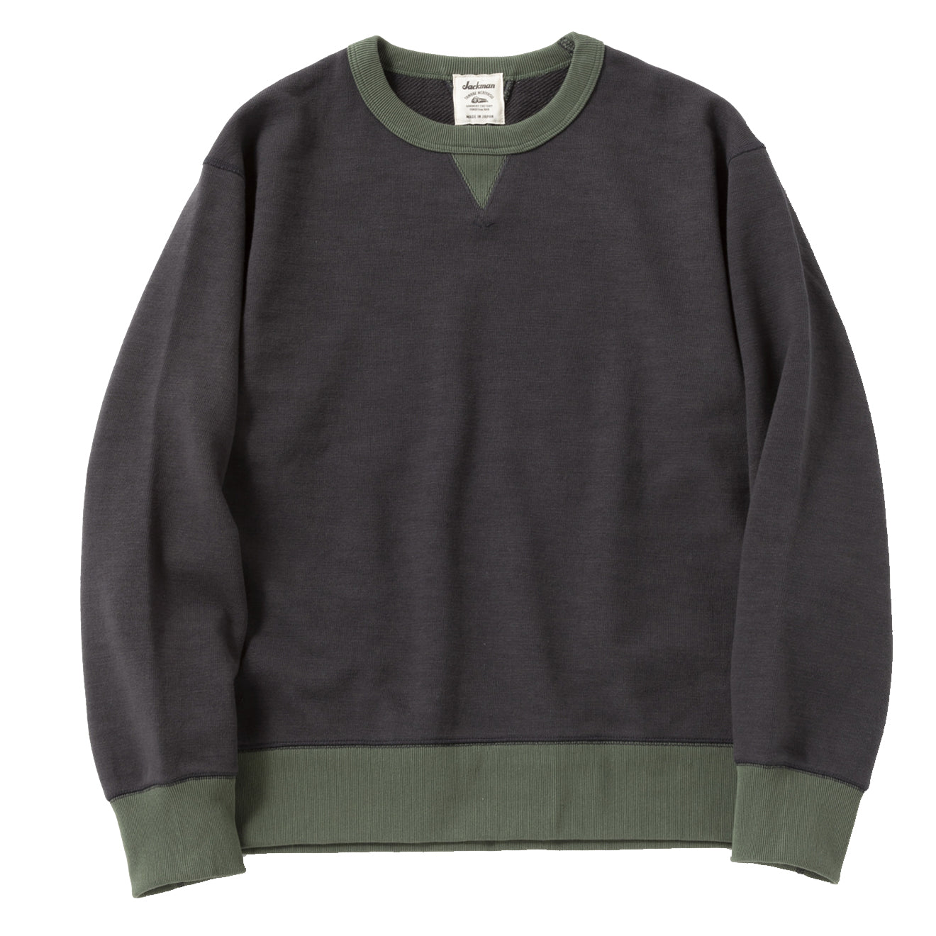 Jackman GG Sweat Crewneck Ink Black / Green | The Sporting Lodge