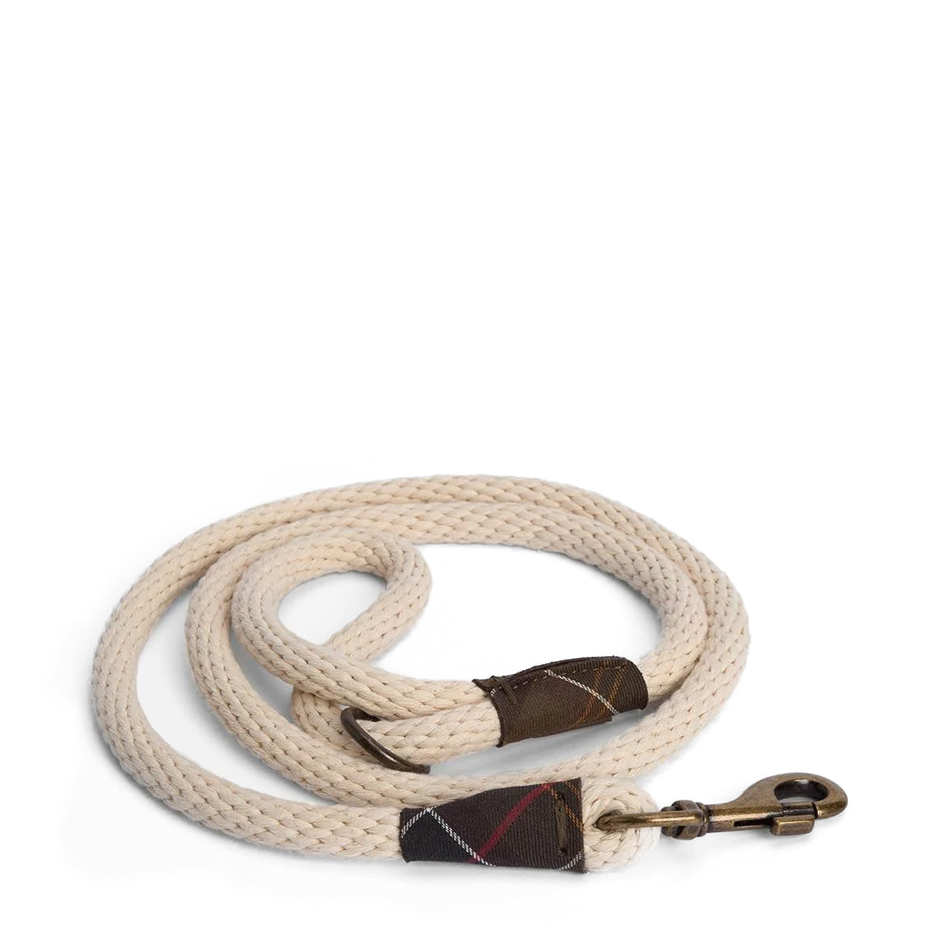 Barbour Cotton Rope Dog Lead Natural/Classic - The Sporting Lodge
