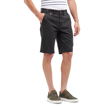 Barbour Neuston Twill Shorts Navy - The Sporting Lodge