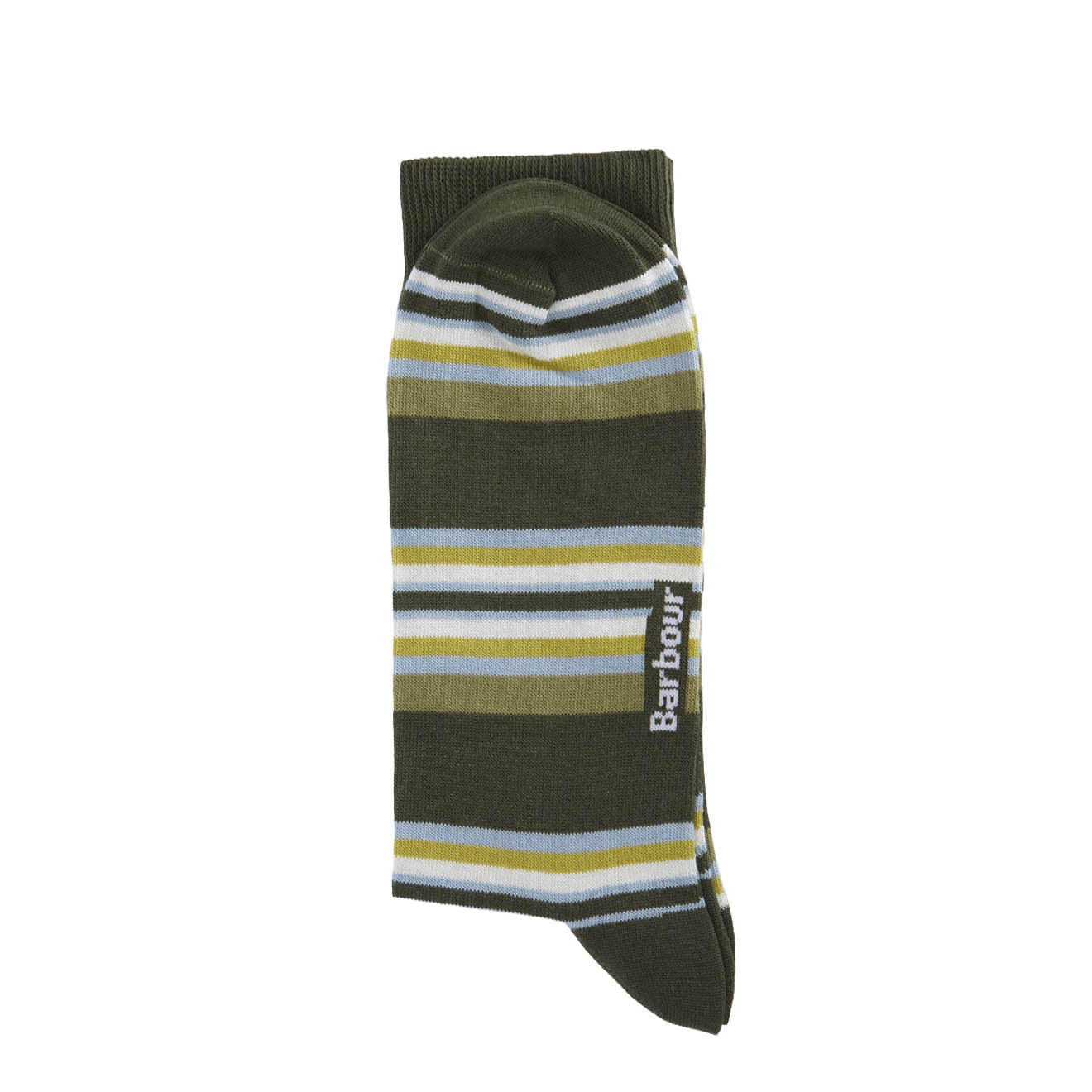 Barbour Summer Stripe 2 Pack Socks Olive / Navy Stripe