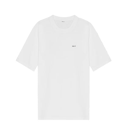 NN07 Adam Casual Logo Pima T-shirt White - The Sporting Lodge