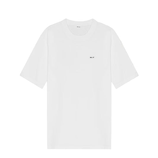 NN07 Adam Casual Logo Pima T-shirt White