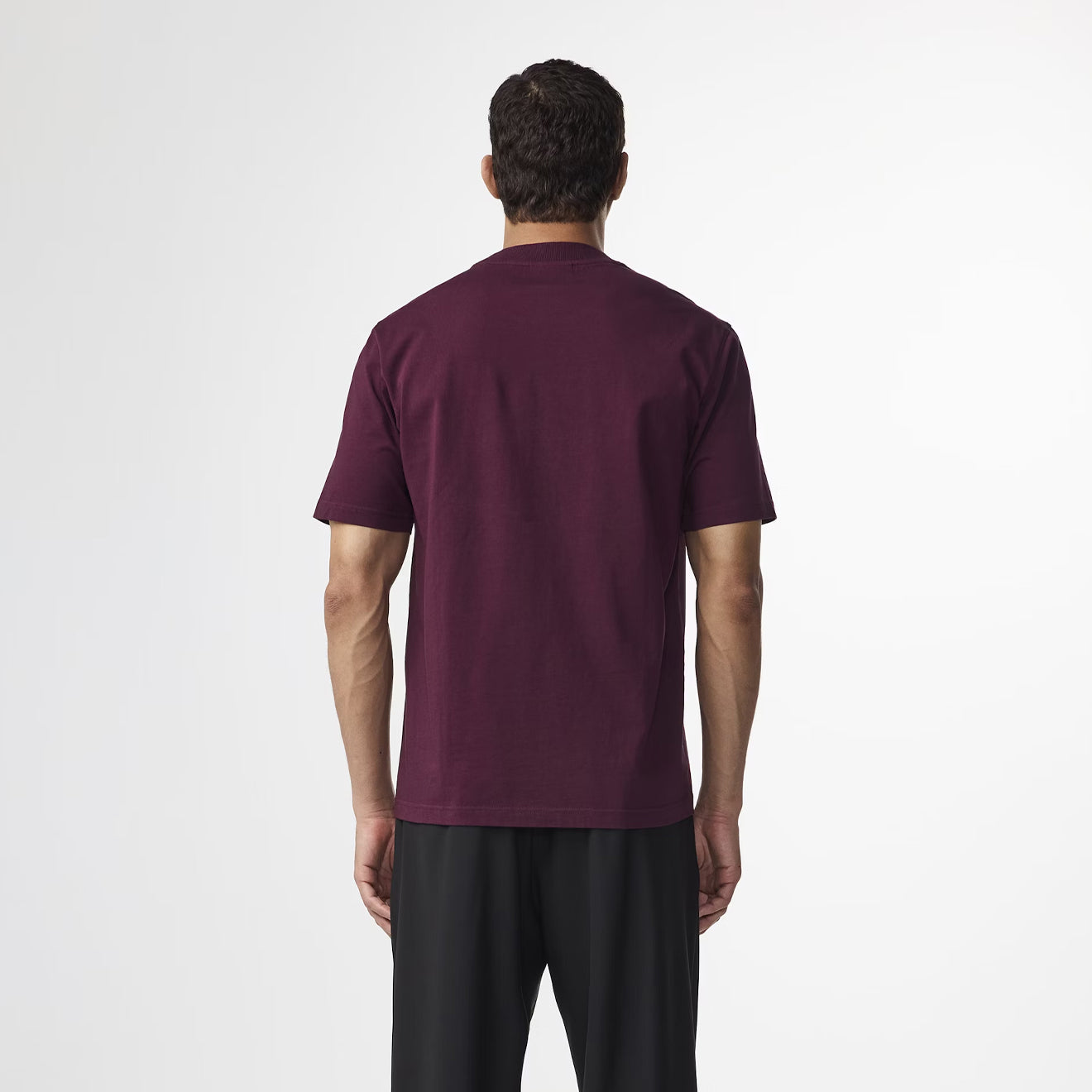 NN07 Adam Casual Logo Pima T-shirt Wine Red