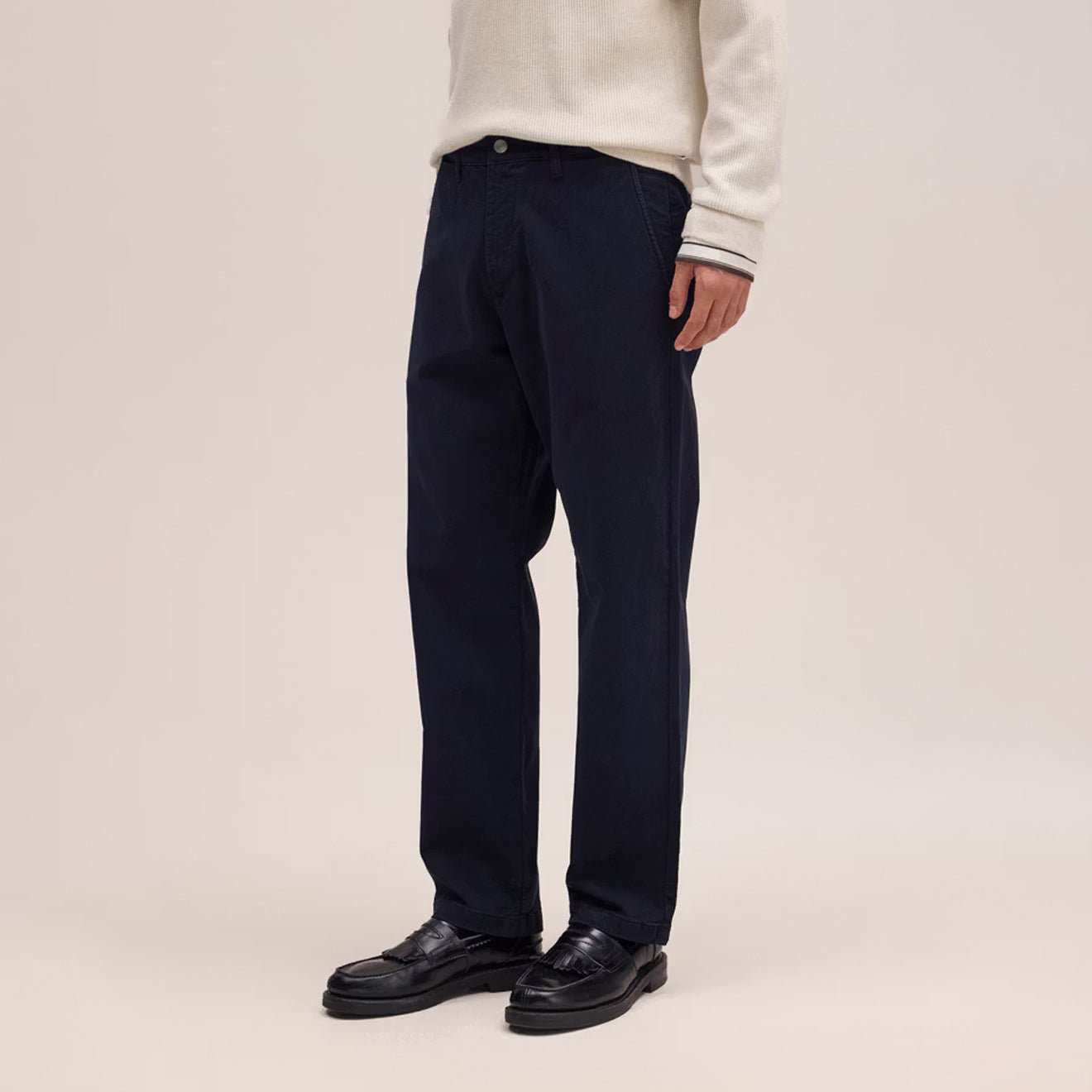 NN07 Aden Chino Navy Blue
