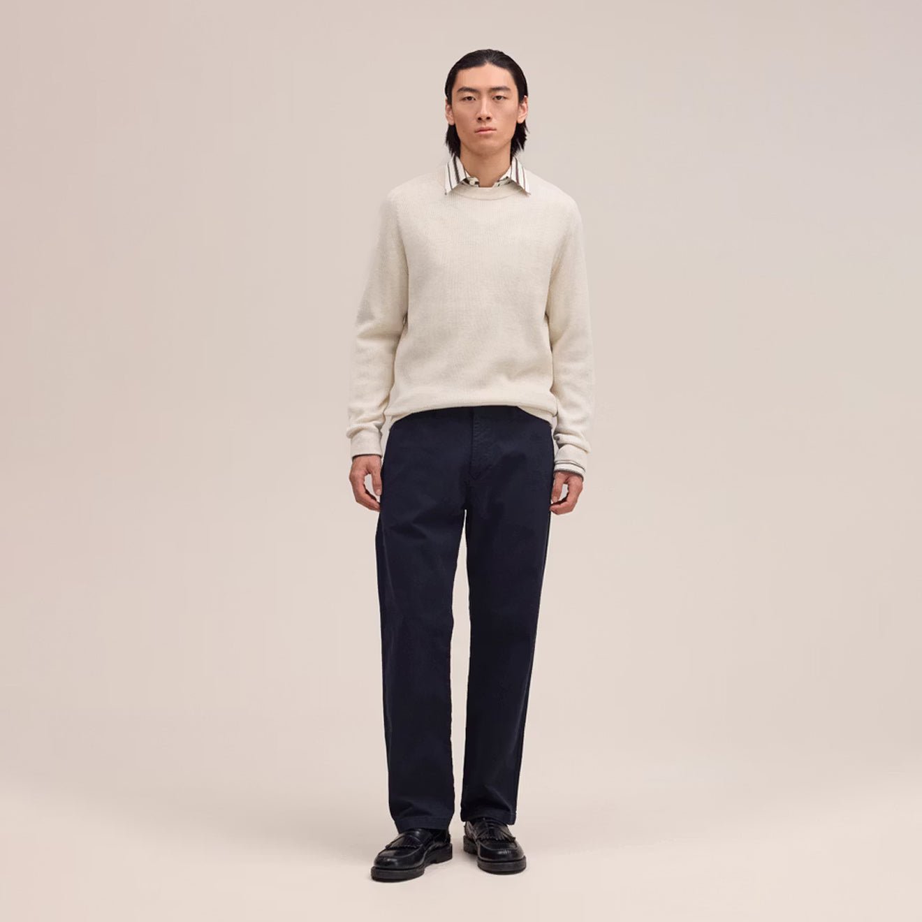 NN07 Aden Chino Navy Blue