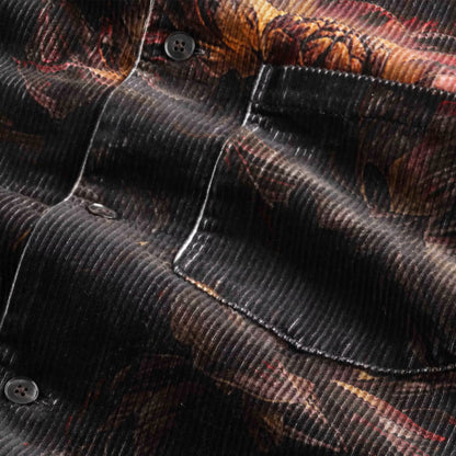 NN07 Blaze Corduroy Jacket Multi Colour Print