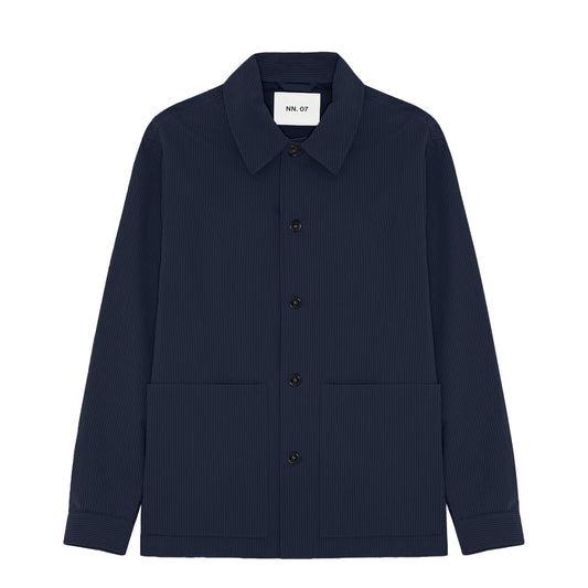 NN07 Blaze Overshirt Navy Blue