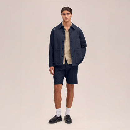 NN07 Blaze Overshirt Navy Blue
