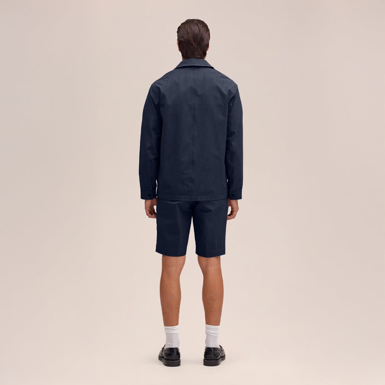 NN07 Blaze Overshirt Navy Blue