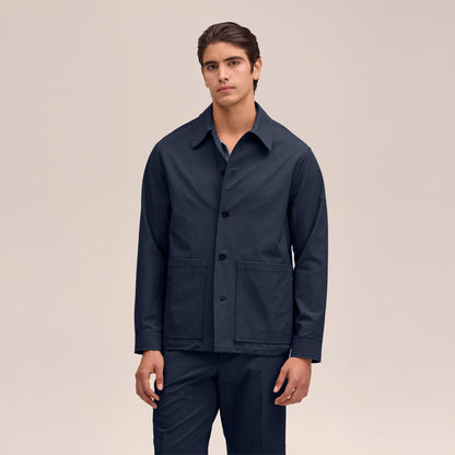 NN07 Blaze Overshirt Navy Blue