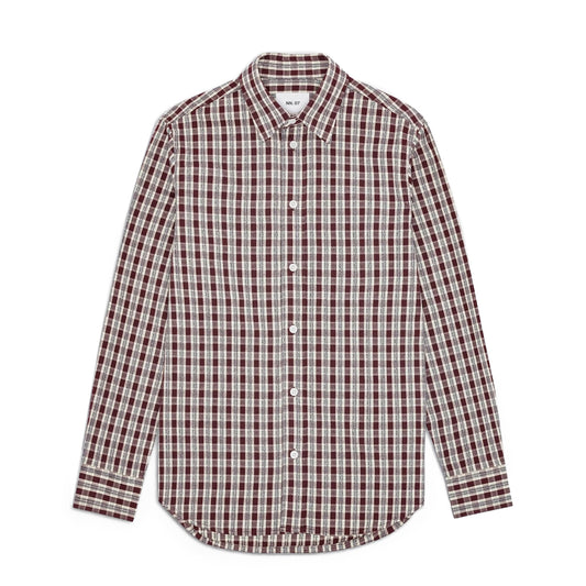 NN07 Colby Mouline Shirt Wine Check