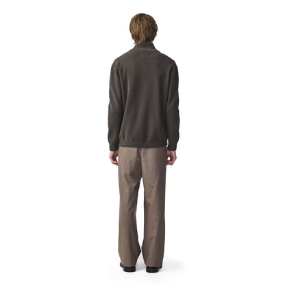 NN07 Danny Full Zip Knit Dark Army - The Sporting Lodge