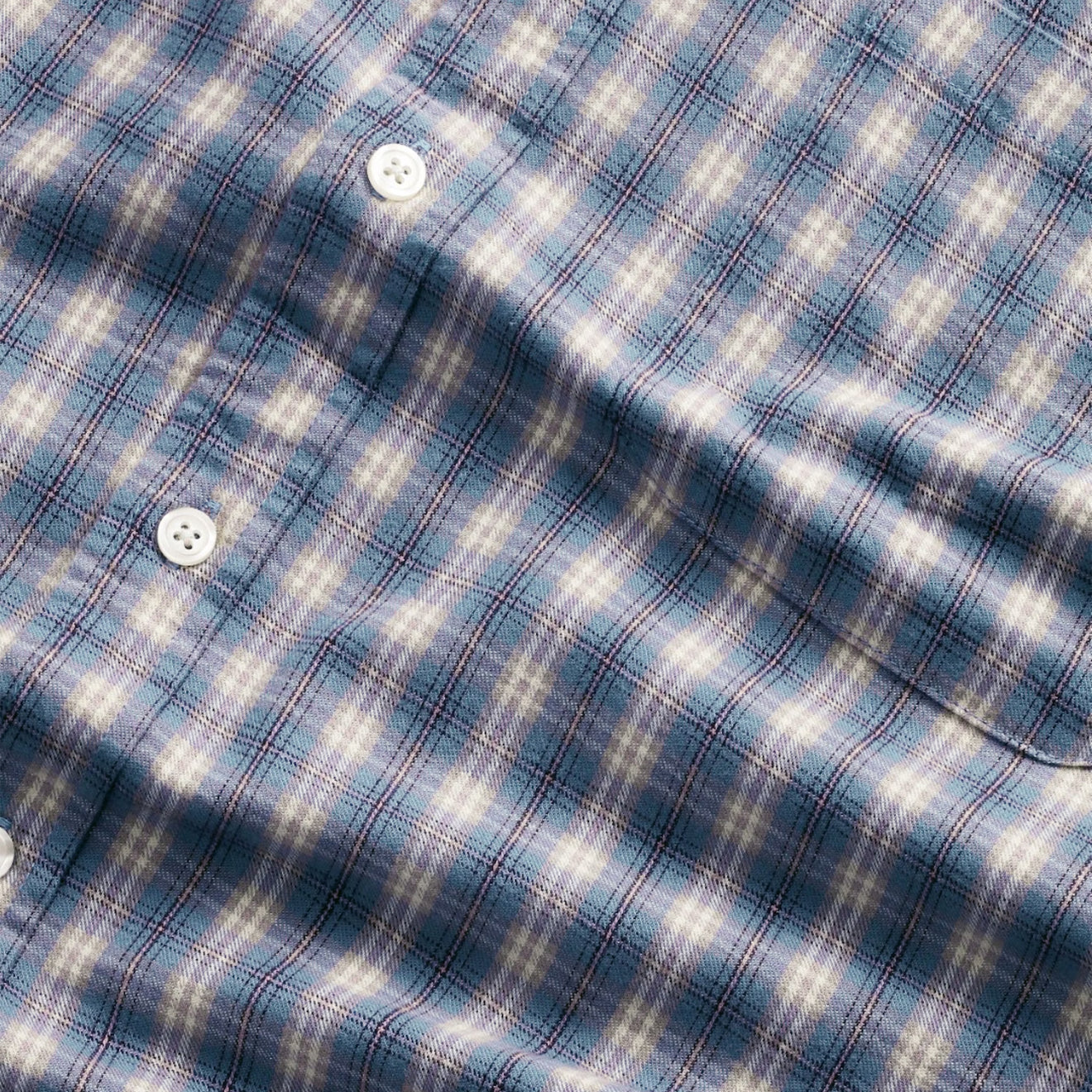 NN07 Deon Flannel Shirt Blue Check - The Sporting Lodge
