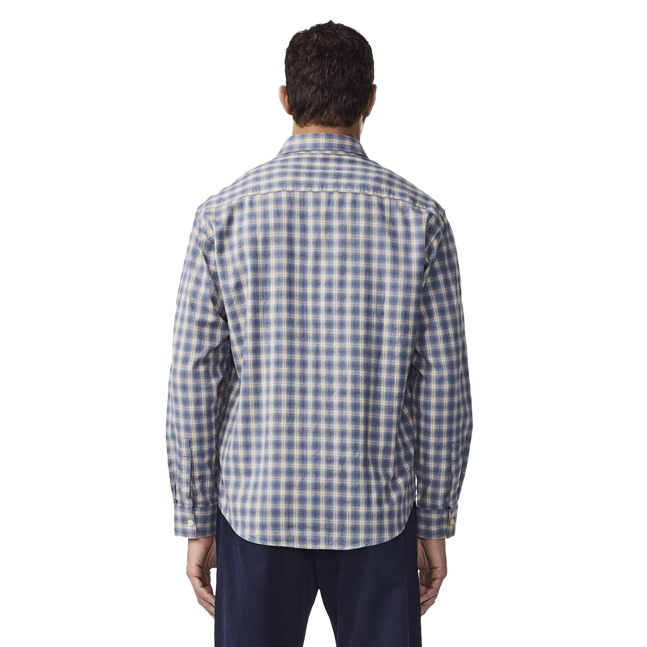 NN07 Deon Flannel Shirt Blue Check - The Sporting Lodge