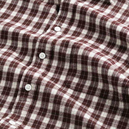 NN07 Deon Flannel Shirt Wine Check