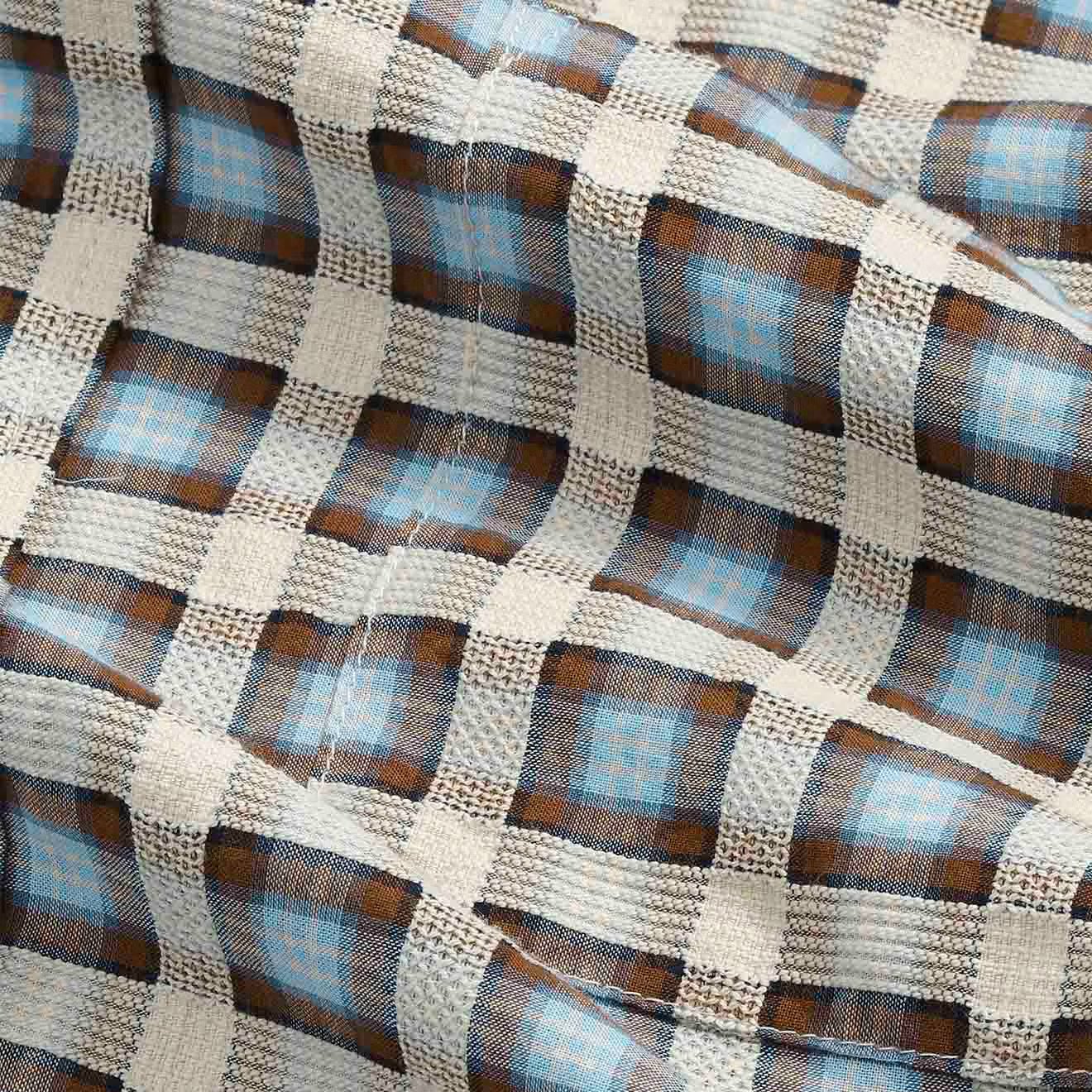 NN07 Deon Shirt Blue Check